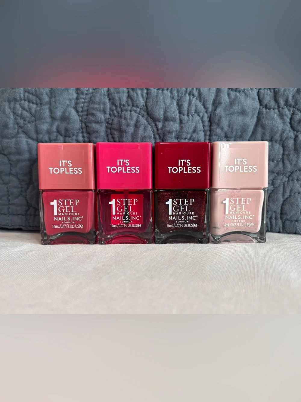 Nails Inc 1 Step Gel Manicure 7 Piece Nail Polish Set